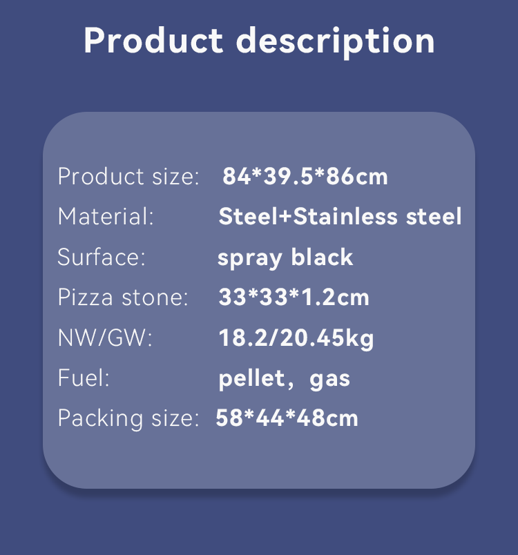 Stainless Steel Bbq Stove for High Capacity Outdoor Wood Pellet Barbecue and Grilling