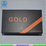 2016 new design power bank 6666mah Golden fashion smartphone charger