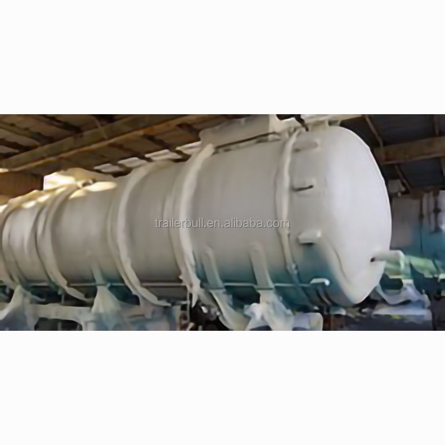 36000L 25t 3 Axles Heavy Duty Insulated Carbon Steel Tank Semi Trailer with Fuwa Axle 13t and Air Bag Spring Suspension