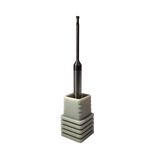 Quality 1.5mm 55HRC 2 Flute Cemented Carbide End Mill for Steel wholesale