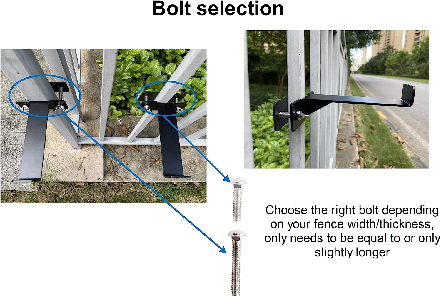 Outside Mount Steel Deck Mount Planter Box Holder for Nonstandard Window Box Brackets