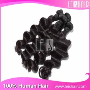 Quality Loose wave 100% peruvian virgin human hair weaving wholesale