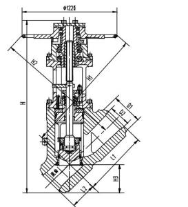 Quality Chromium Nickel Steel Electric Valve Actuator, Stop Value J65Y-32 DN300 DN350 wholesale