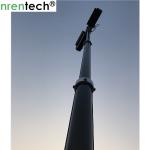 3.5m pneumatic telescopic mast inside wires for mobile light tower, fire truck