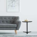 Black Tomile Round 26.59 Inch Height Livingroom End Table For Bistro C130-6