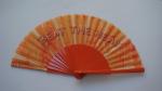Beauiful Folding Hand Fans Business Gifts Fabric Fan With Plastic / Wooden