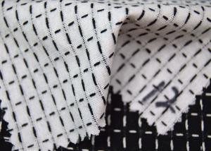 Quality Grid Style Jacquard Material Pure Cotton Classical Black And White Color wholesale