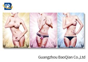 Quality 30 X 40cm Sexy And Lovely Girl 3 Dimensional Lenticular Flip / Custom Lenticular Printing wholesale