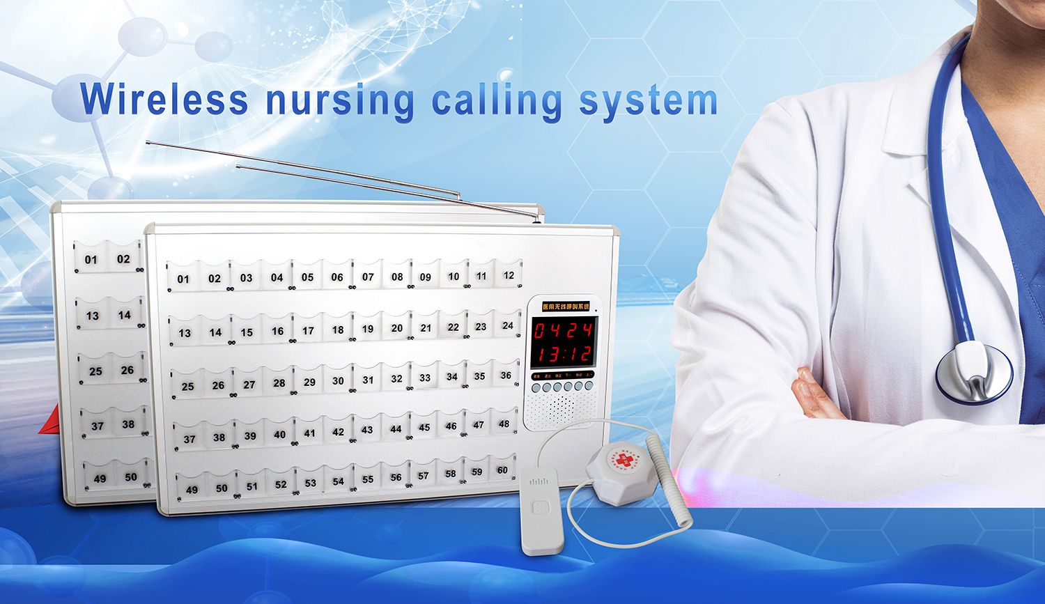 Hospital Wireless Call Bell System Patient Emergency call nurse Button