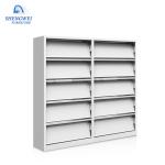 School Library Knocked Down Bookshelf Magazine Steel Shelf Rack