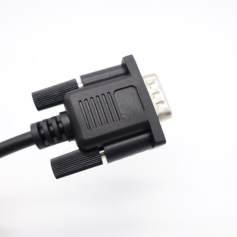Male-Female RS232 Data Serial DB9 to DB25 Open Tail Cable with 16 ga Copper Conductors
