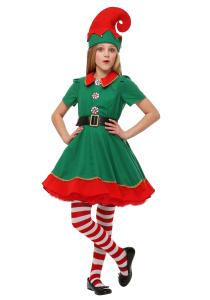 Quality Holiday juniors halloween costumes , Elf kids fancy dress for Carnival wholesale