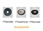 Floor / Stair Interchange Marble Floor Polishers For Hotel , Airport , Shopping