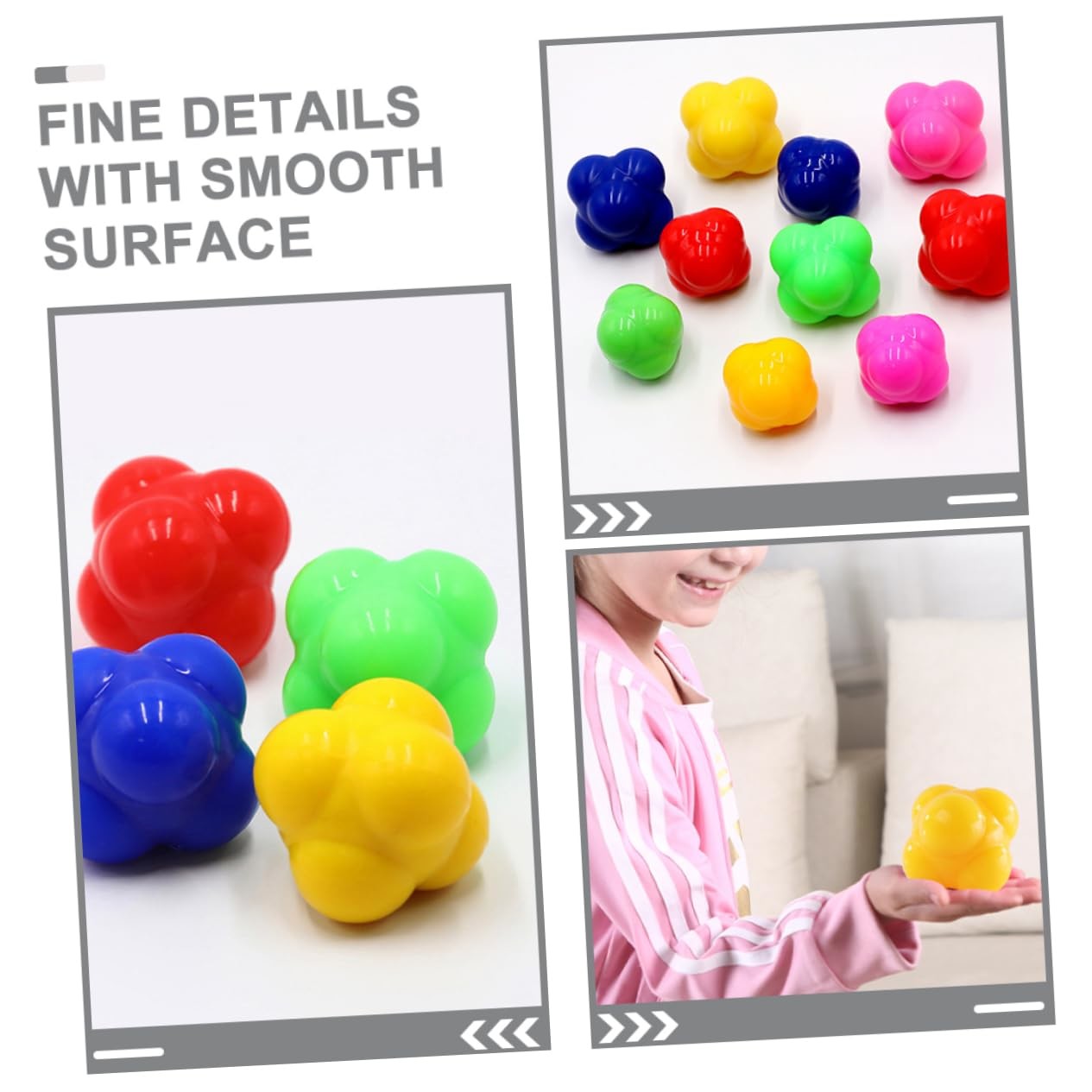 Hand-Eye Coordination Agility Trainer For Baseball , Silicone Rubber Reaction Ball
