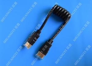 Quality Black 8 Pin High Speed HDMI Cable , Gold Plated Multimedia HDMI To HDMI Cable wholesale