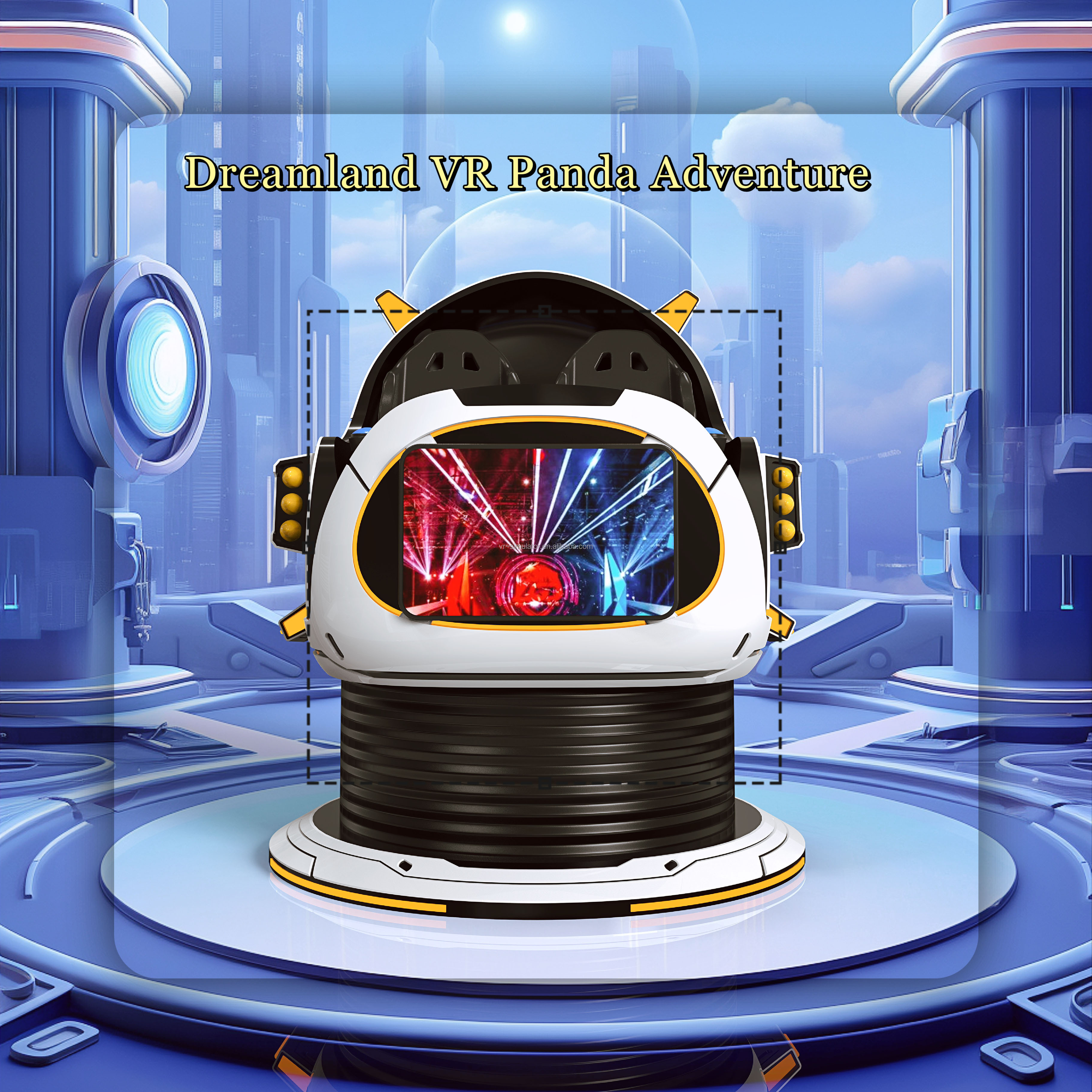Dreamland Double Players VR Panda Adventure 9D VR UFO Cinema 360 Degree Rotation VR Flight Simulator