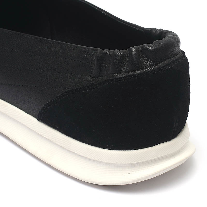 Black Lace Up Anti Odor Breathable Mens Genuine Soft Leather
