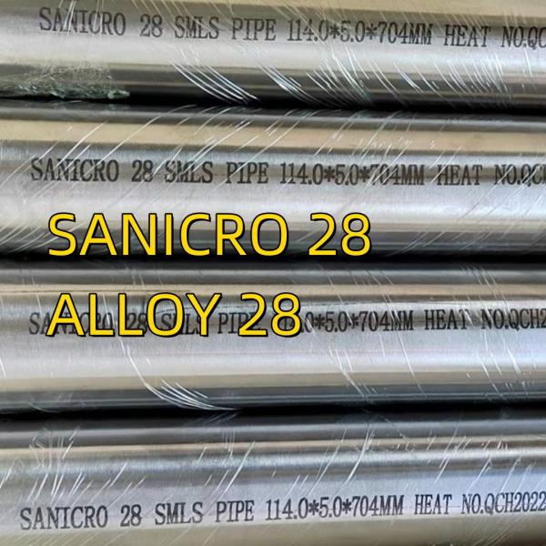 ASTM B709/W. Nr. 1.4563/Alloy 28 Nickel Alloy Tube For Heat Exchanger Superalloy