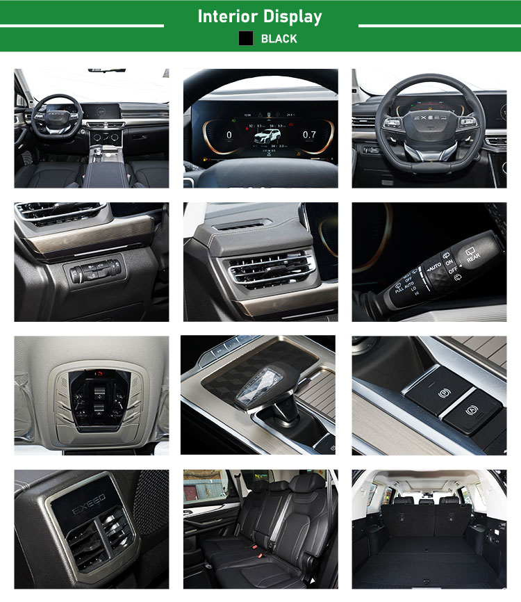 2023 Left Hand Drive 4 Cylinders 261Ps Hybrid 2.0T Luxury Exeed Lanyue Moon 4WD High Speed Auto Avto Chery Exeed VX 2022 2.0T