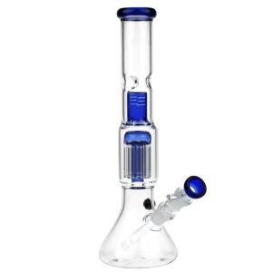 Quality 12 Inch Glass Bong Ice Catcher Percolator Hookah Water Pipe Beaker wholesale