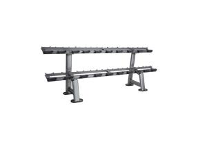 Quality Durable Steel Double Barbell / Dumbbell Rack For Commercial Gym wholesale