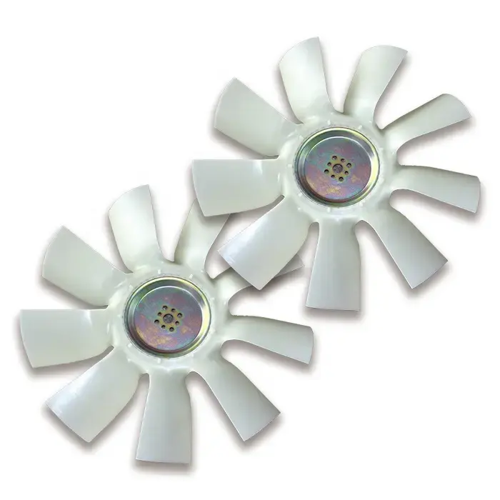 WHITE KF-01D021 Plastic Blades for KOMATSU PC300-7 6D114 Diesel Engine Excavator Air Cooler Fan Blade OE NO. KF-01D021