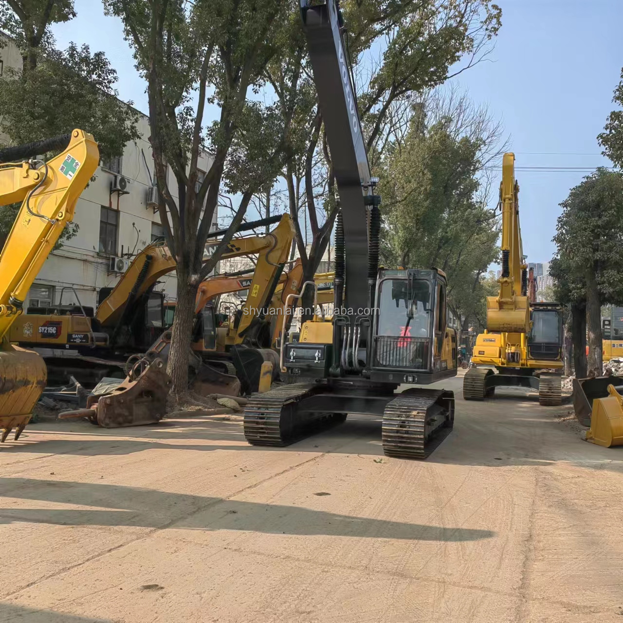 Volvo 210 Hydraulic Excavator 21000KG Machine Weight And 107KW Power