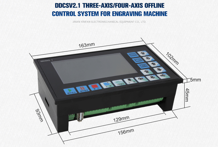 Aluminum Alloy Plastic and DDCSV2.1 CNC Controller System for CNC Router