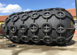 Quality 50Kpa Pneumatic Rubber Fender Yokohama Fenders With Tire Chain Net wholesale