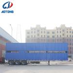 3 Axles Two Storages 50 Head Cow Livestock Fence Truck Trailer for Cattle