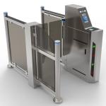 Indoor Pedestrian Access Control turnstile gate 304 Stainless Steel