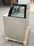 4 Pans Ice Cream Showcase Freezer , Single Row Fan Cooling Gelato Display Cooler
