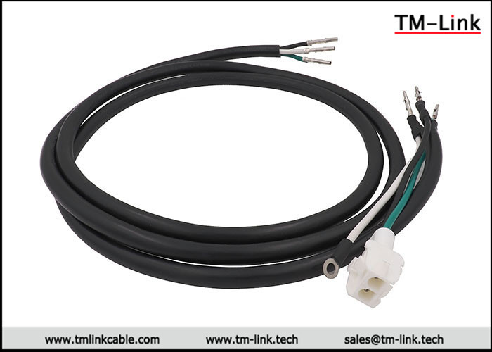 HXT63080 3P 16AWG female to female Red PVC Jacket power cable assemblies