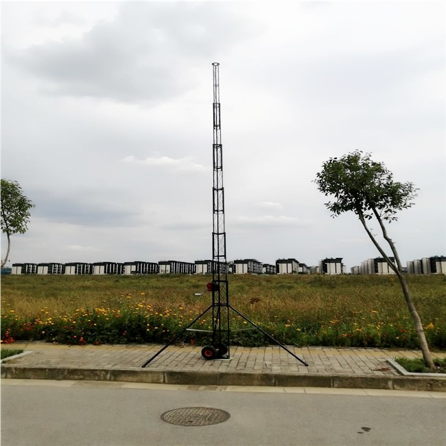 30M Portable Winch Up Aluminum Telescoping Antenna Tower