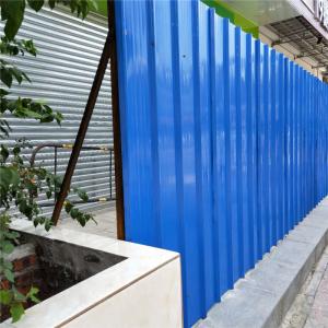 Quality blue corrugated 0.426mm roof steel sheets use as fencing wall in road wholesale