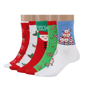 Quality Custom logo, design Christmas Women Cotton Warm Compression Sock wholesale