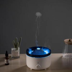 China Whisper Quiet Bedroom Humidifier With Smart Timer Flame Air Humidifier on sale