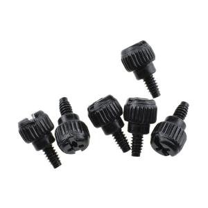 Quality 6-32 Black Zinc Custom Metal Thumb Screws for Fastening and Decoration in Computer Cases wholesale