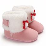 Hot selling warm cotton Bowknot red 0-2 years boy and girl Outdoor walking baby