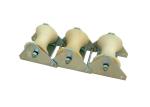 Pithead Spray Painting Steel Three Wheel Cable Roller