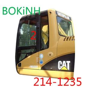 Quality 214-1235 CATERPILLAR Excavator Glass Cab Left Side Straight Position NO.2 Tempered Glass wholesale
