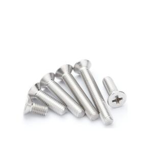 Quality Black Oxide Finish SUS 304 316 Stainless Steel Phillips Flat CSK Head Long Machine Screw wholesale