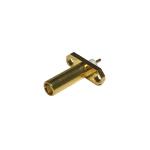 2 Holes Flange Mount Connector MCX Female Straight Outdoor Coaxial Cable