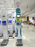 Coin operated height measurement weighing vending scales with body composition