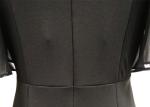 Crew Neck Women'S Casual Dresses Casual Black Maxi Dress Rome Fabric