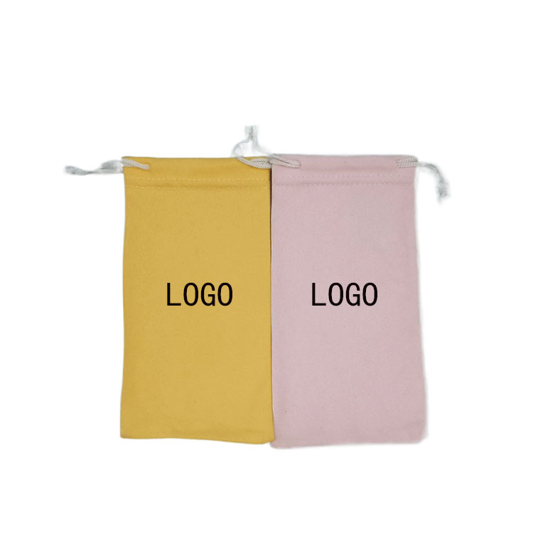 Customizable Soft Microfiber Lens Pouch Microfiber Eyeglass Bag