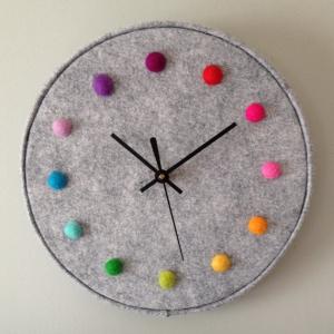 Quality Felt Round Laser Logo Large Wall Clocks Home Decoration Products 12mm Sheet wholesale
