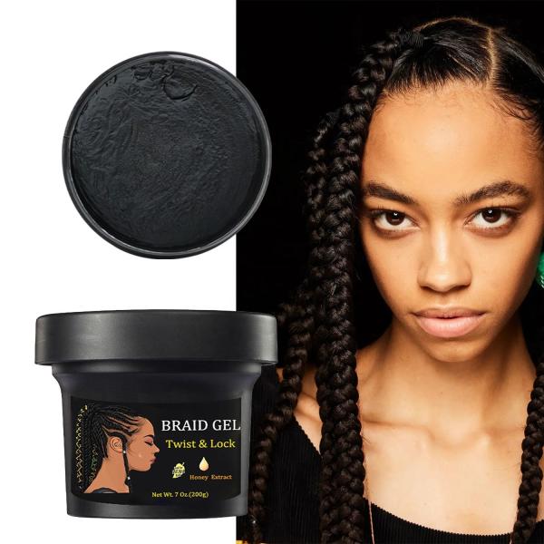 Salon Hair Color Braiding Gel for Extreme Hold and Non-Flaking Control All Hair
