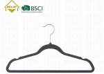 44.5x23.5cm Ultra Slim Black Velvet Non Slip Hangers