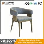 Simple and Durable Solid Wood Fabric Chair for Restaurant Dining Room Hotel